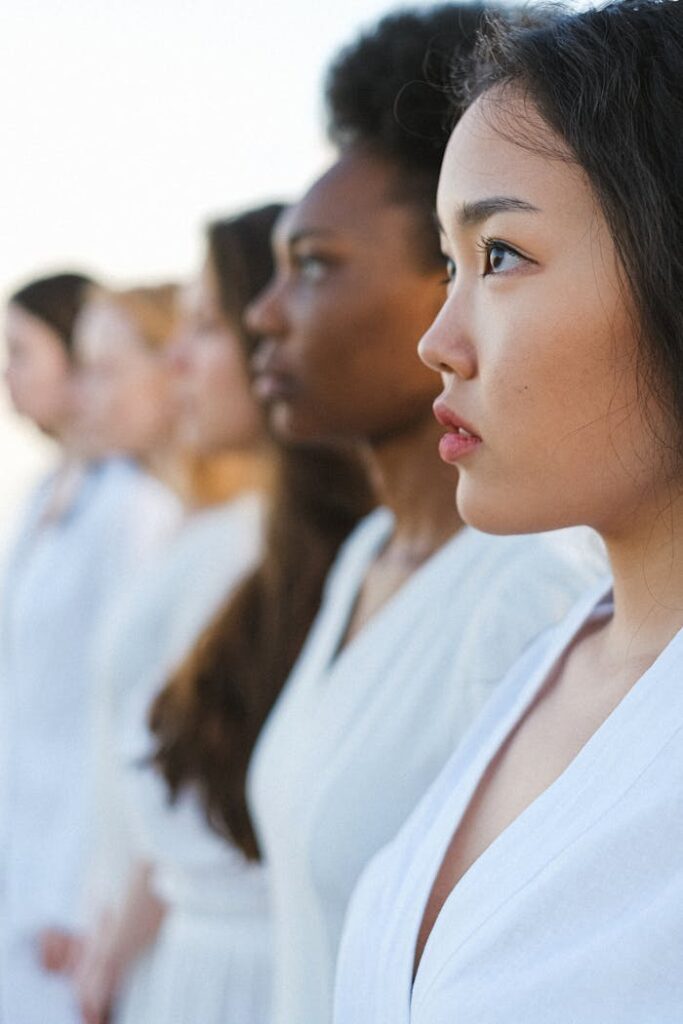 Women's Health Women of various ethnicities in a line